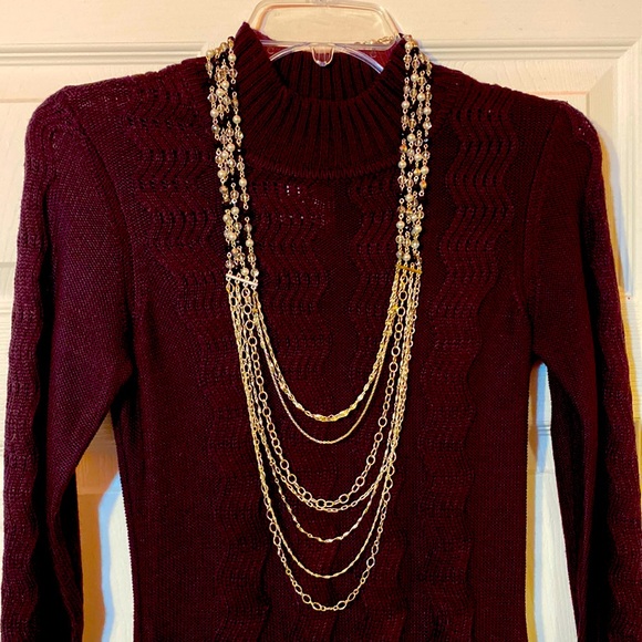 WHBM Silver, Beaded Necklace - Picture 1 of 9